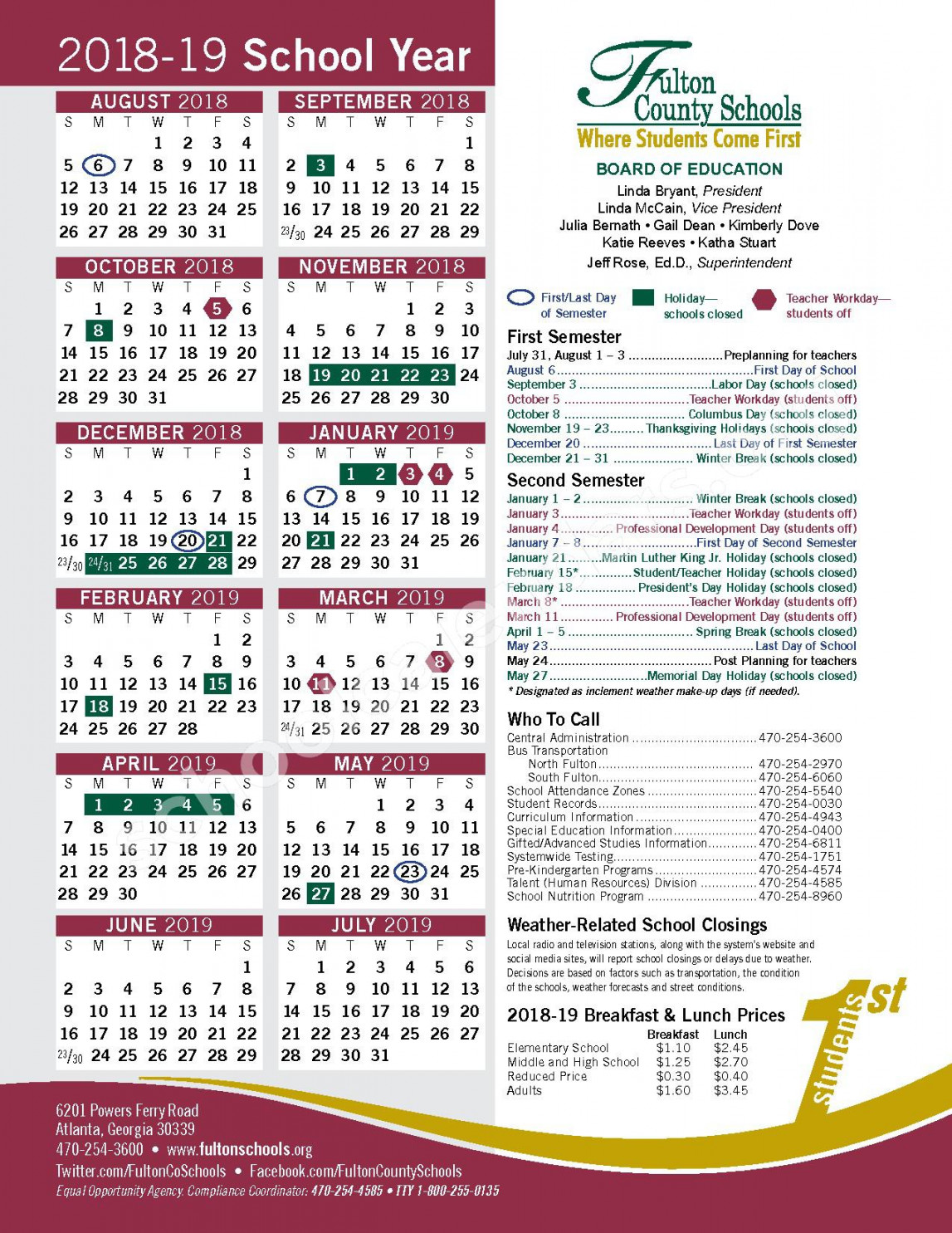 Wayne township school calendar - - kjmaxi