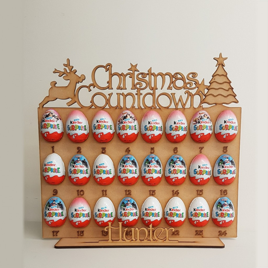 Advent Calendar - Kinder Surprise holder - Add a name