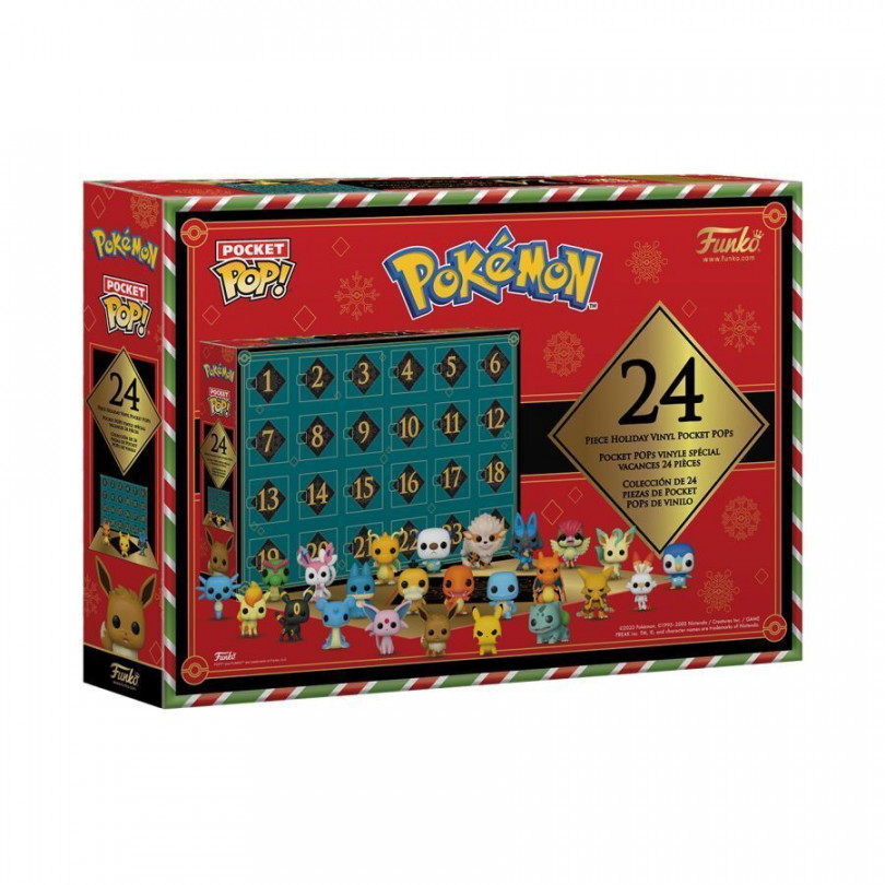 Funko Pocket Pop Pokemon Advent Holiday Calendar   Vinyl Figures