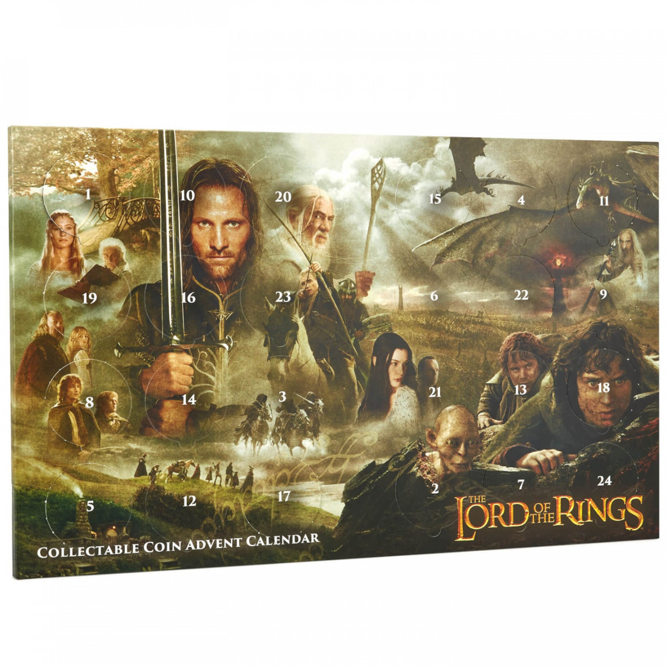 Lord of the Rings Limited Edition Collectable Coin Advent Calendar