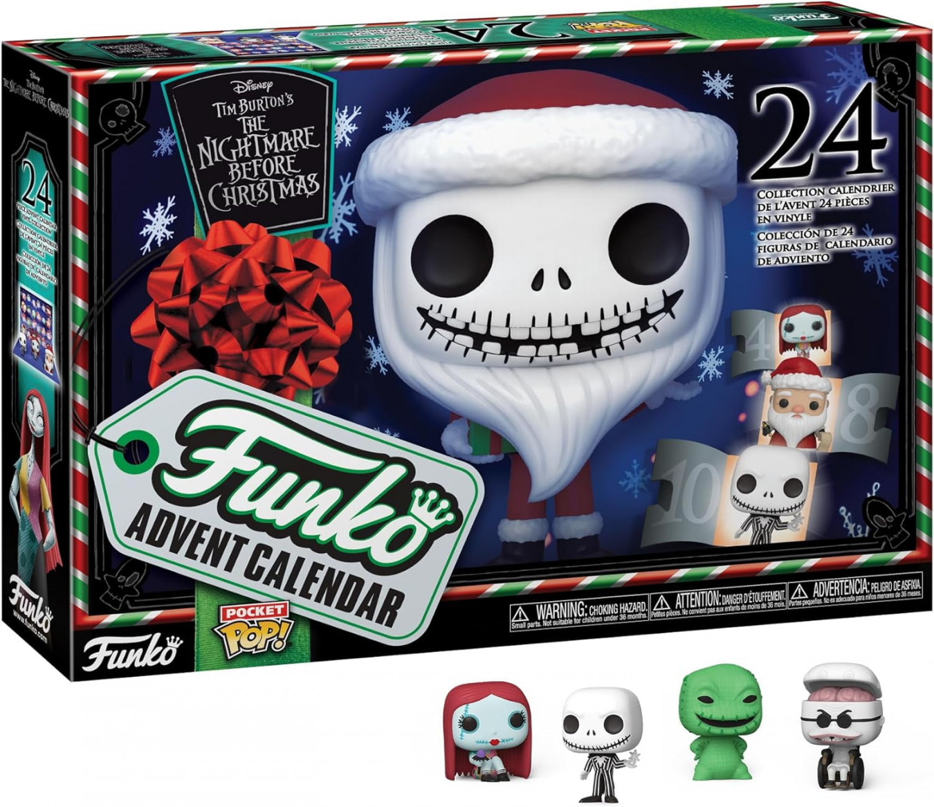 Funko Adult Vinyl The Nightmare Before Christmas Jack Skellington Advent  Calendar, Black