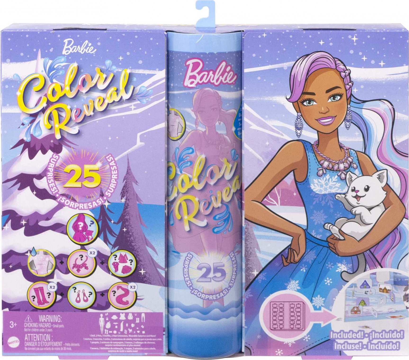 Barbie Color Reveal Advent Calendar,  Doll &  Pets,  Surprises