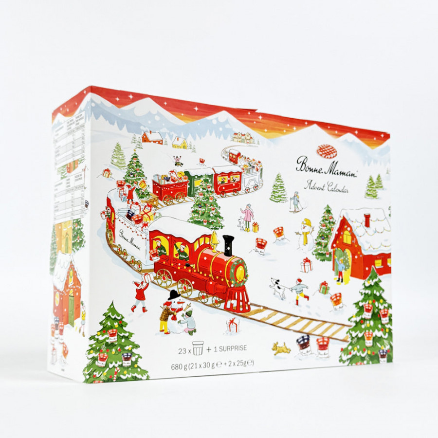 Bonne Maman Limited Edition  Advent Calendar + FREE Bonne Maman  Seasonal Cookbook (RRP £