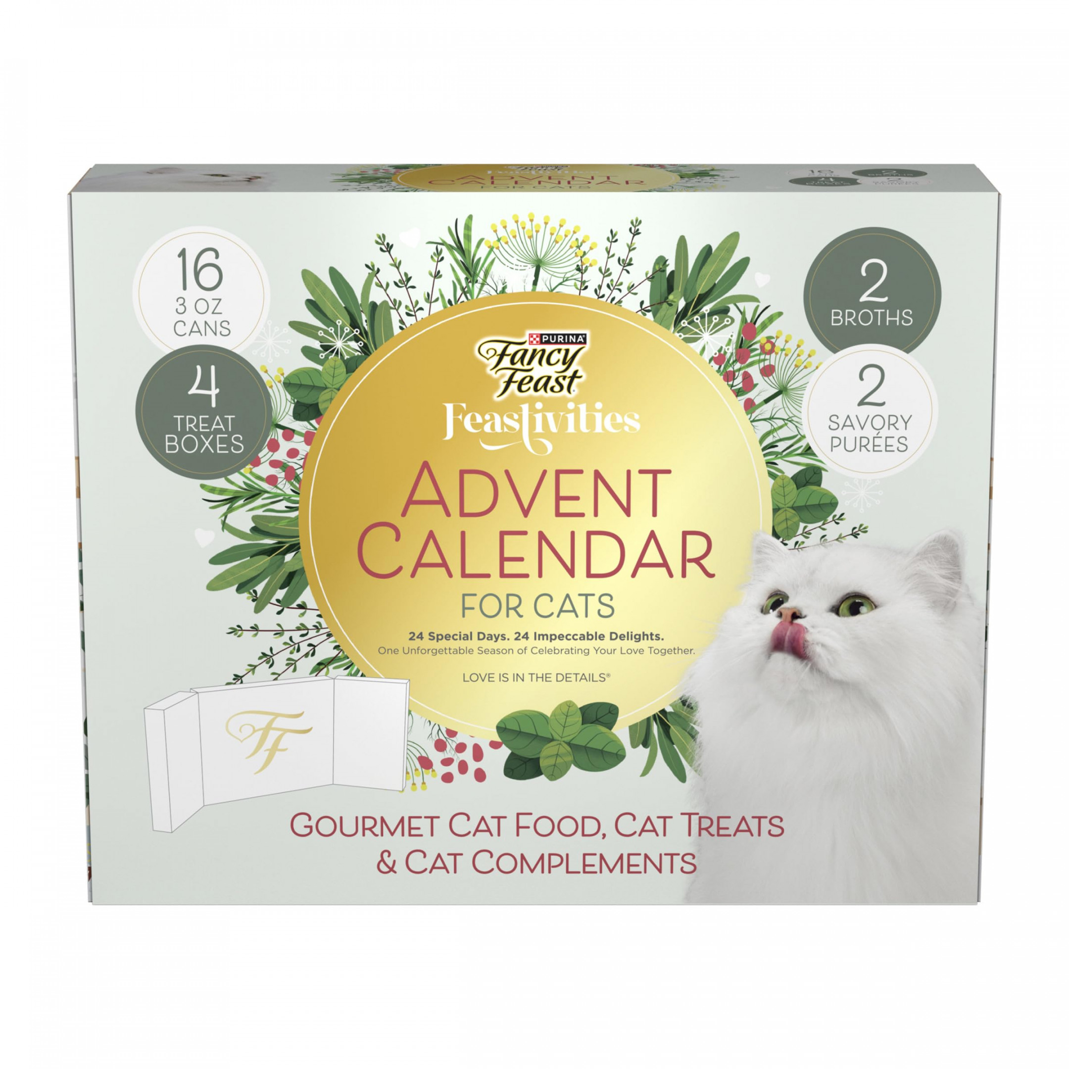 Fancy Feast Feastivities Advent Calendar Gourmet Wet Cat Food, Cat