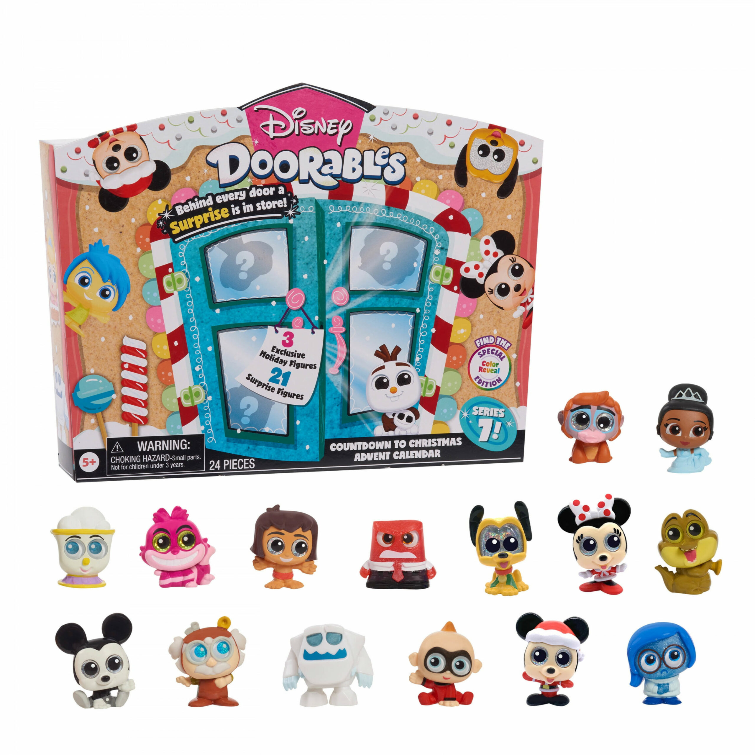 Just Play Disney Doorables Countdown to Christmas Advent Calendar, Kids  Toys for Ages  up