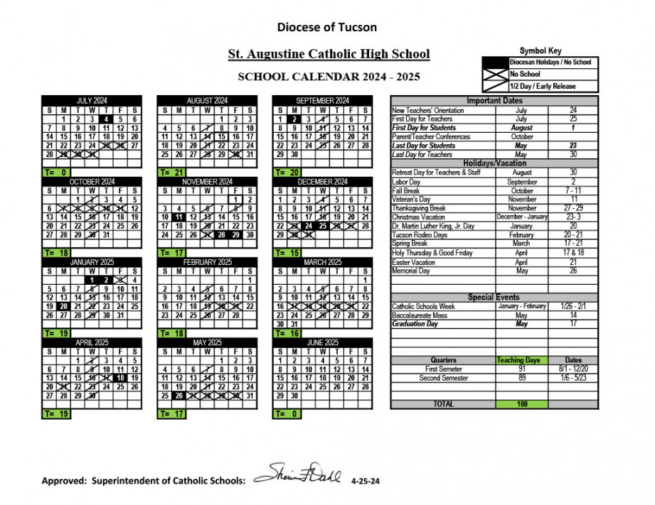 Academic Calendar - St