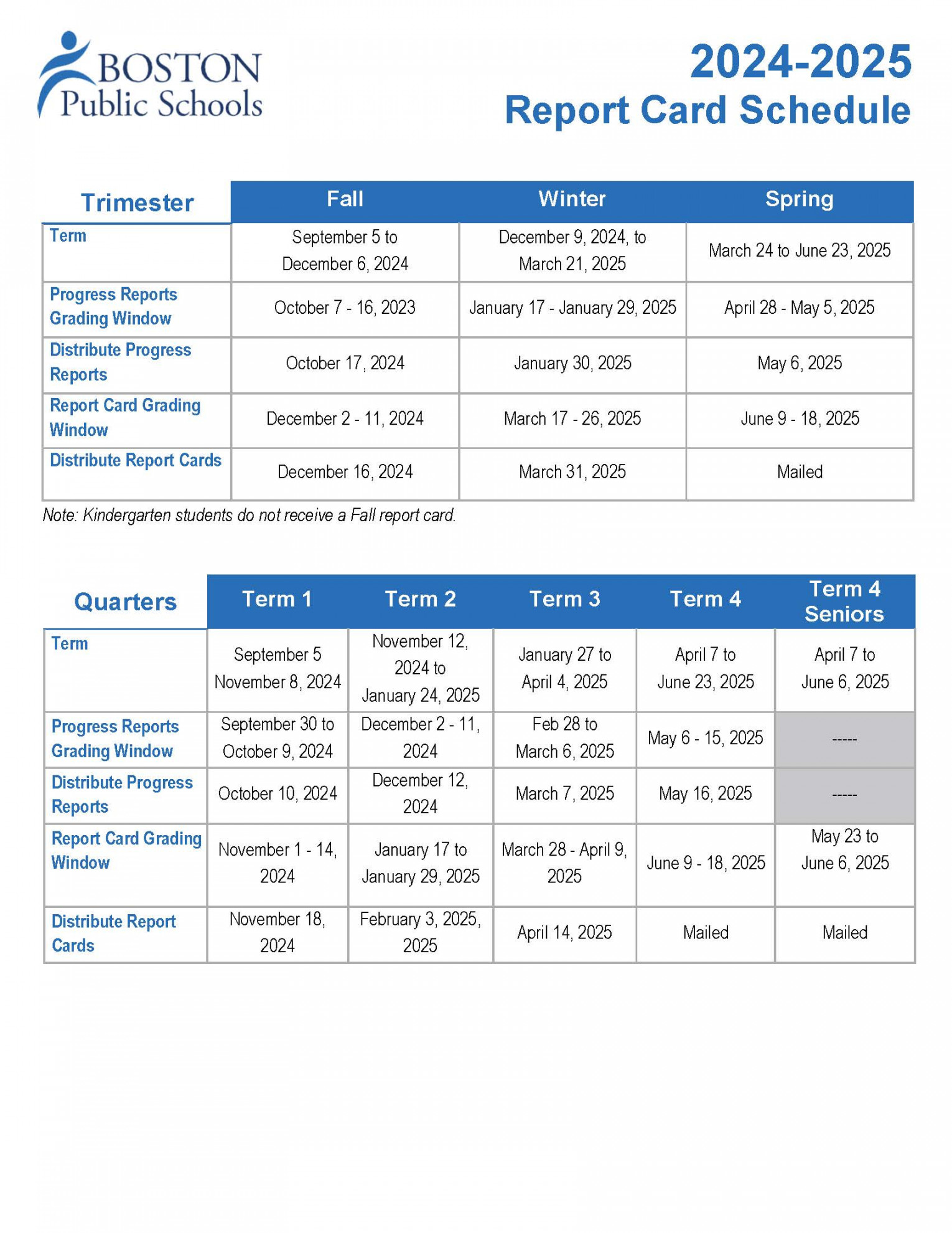 Boston Public Schools / Boston Public Schools District Calendar