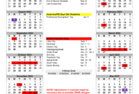 District calendar washington county schools