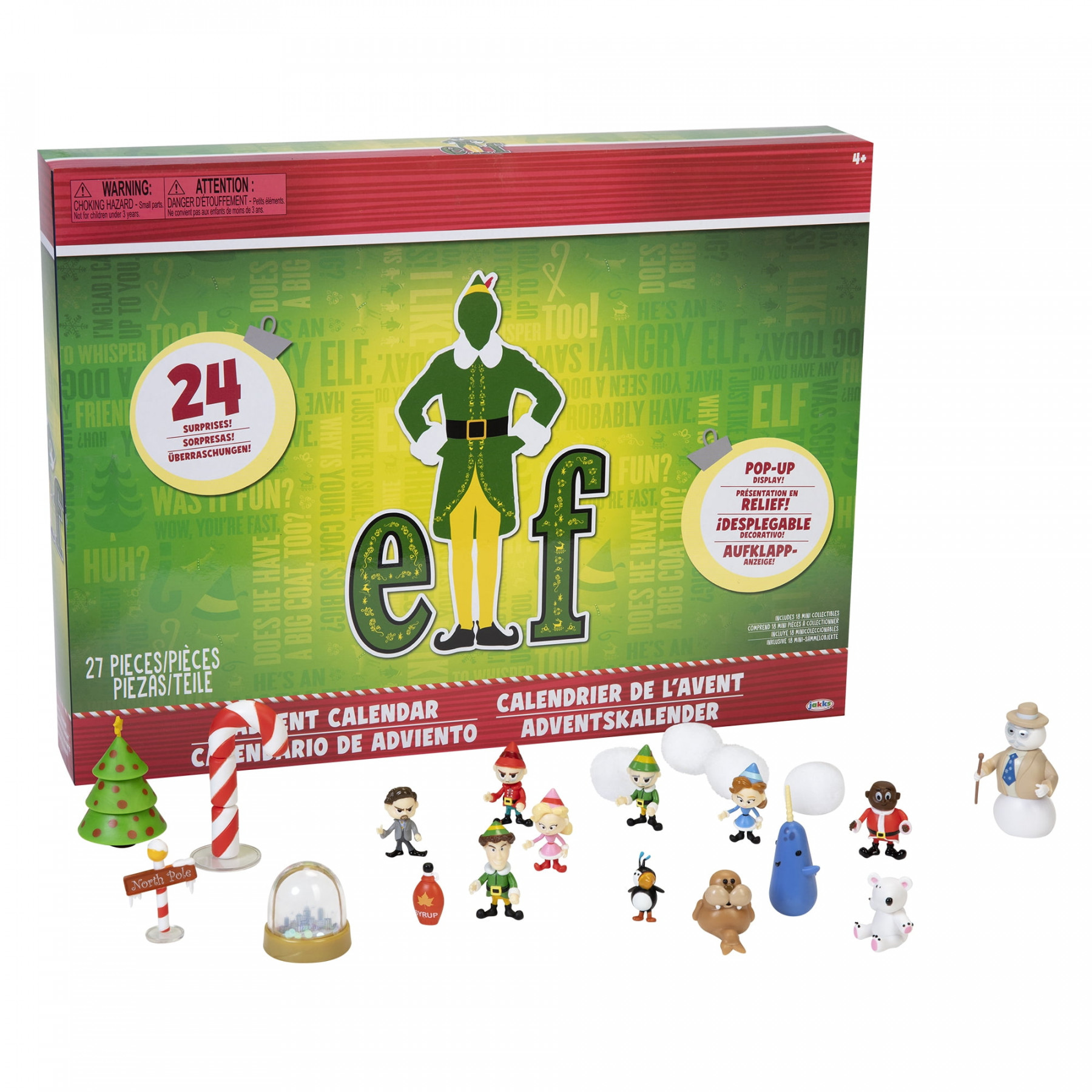 Elf Collectible Advent Calendar – Includes  Collectible Figurines