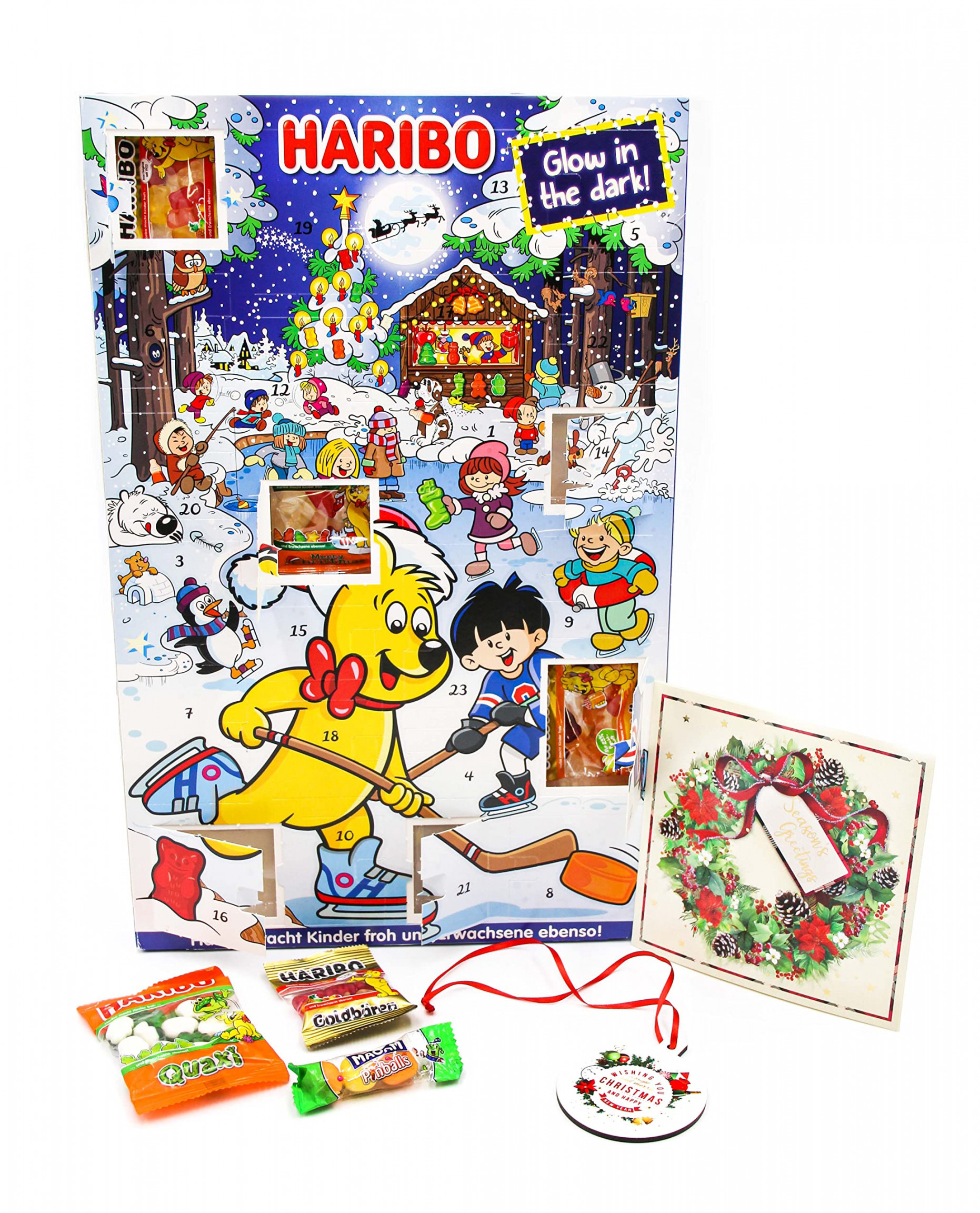 Haribo Advent Calendar Glow in the Dark g - Comes With an