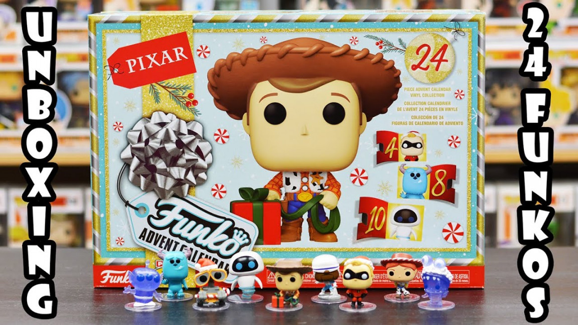 Opening the ENTIRE  Pixar Funko Advent Calendar!