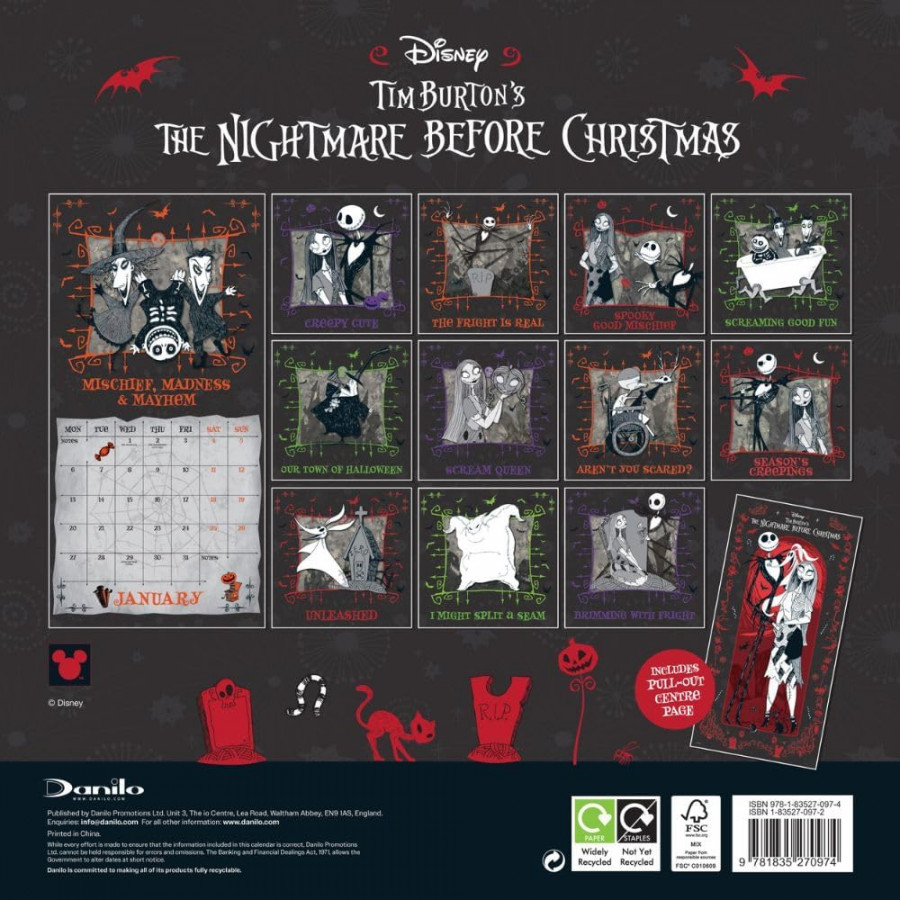 The Nightmare Before Christmas - Calendar & Diary Gift Box Set